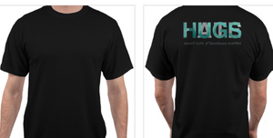 Teal Hugs Over Hate Unisex T-Shirt - LivKind CBD Wellness Gifts